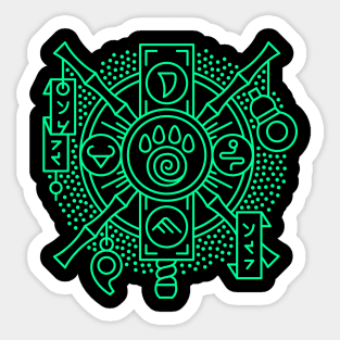 Monk — Class Crest (color) Sticker